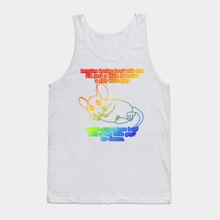 You're Gonna Have Beef With A Silly Little Guy? (Rainbow Version) Tank Top